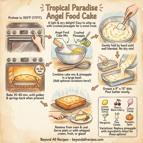 Tropical Paradise Angel Food Cake instructions