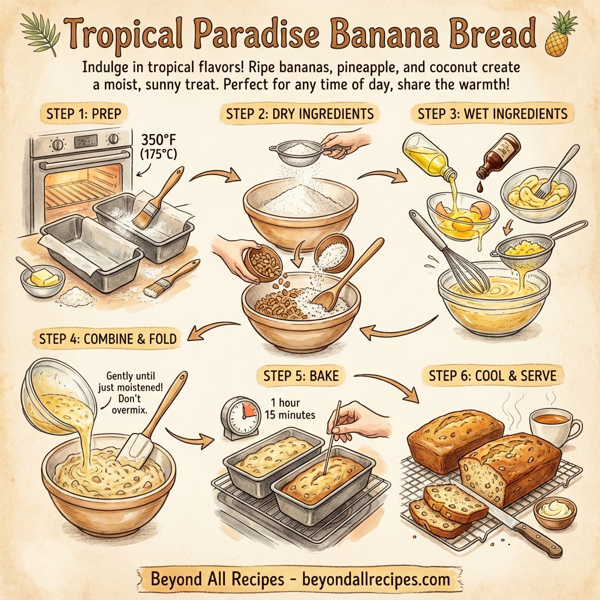 Tropical Paradise Banana Bread instructions