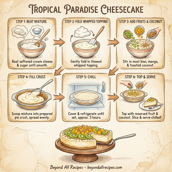 Tropical Paradise Cheesecake instructions