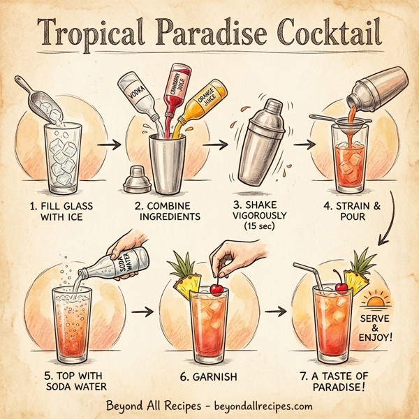 Tropical Paradise Cocktail instructions