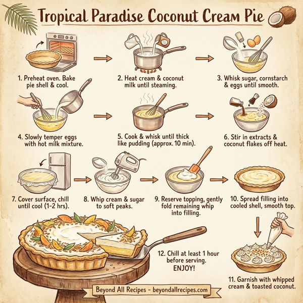 Tropical Paradise Coconut Cream Pie instructions
