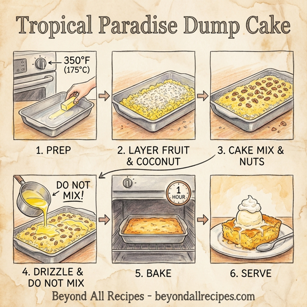 Tropical Paradise Dump Cake instructions