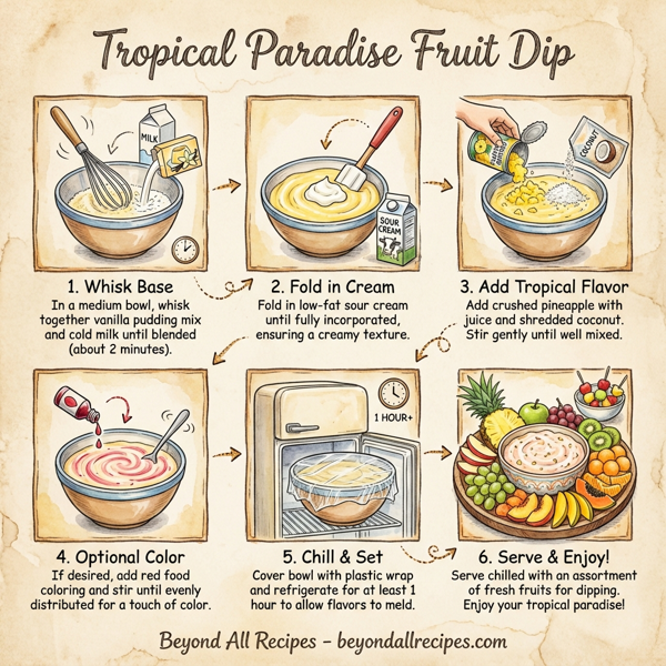 Tropical Paradise Fruit Dip instructions