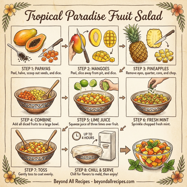 Tropical Paradise Fruit Salad instructions