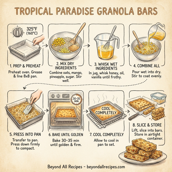 Tropical Paradise Granola Bars instructions