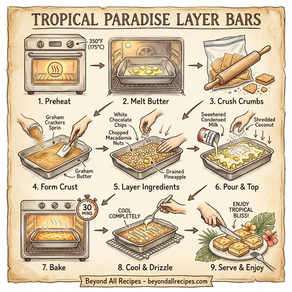 Tropical Paradise Layer Bars instructions
