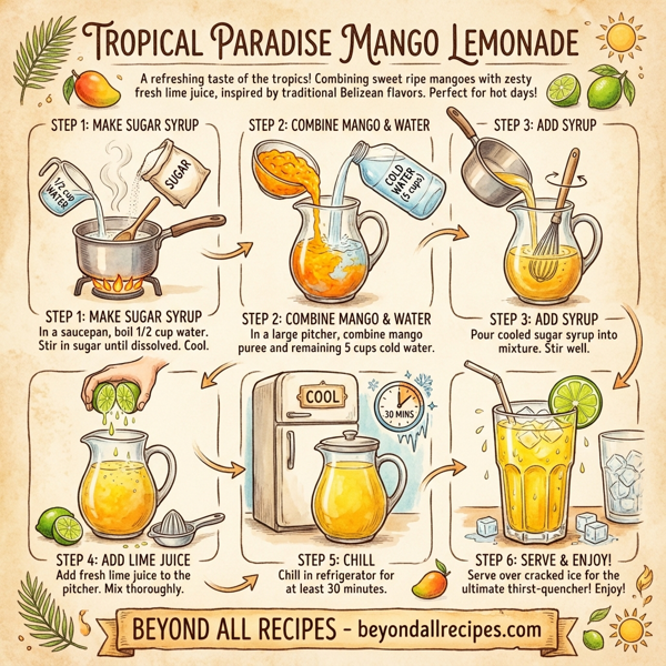 Tropical Paradise Mango Lemonade instructions