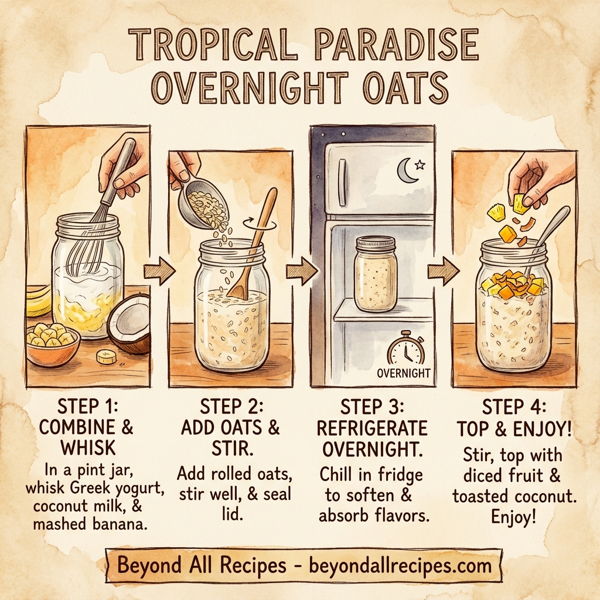 Tropical Paradise Overnight Oats instructions