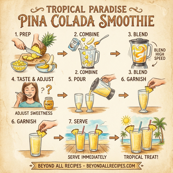 Tropical Paradise Pina Colada Smoothie instructions