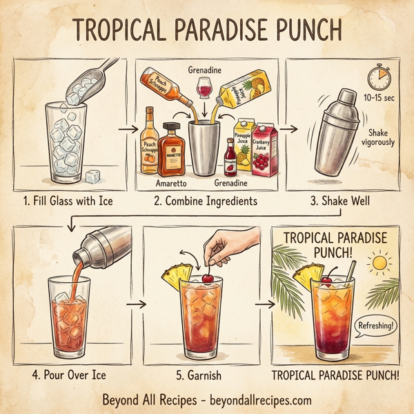Tropical Paradise Punch instructions