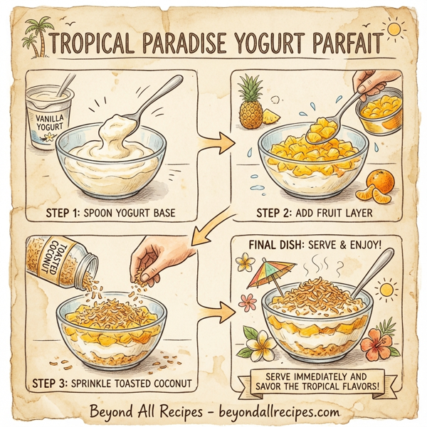 Tropical Paradise Yogurt Parfait instructions