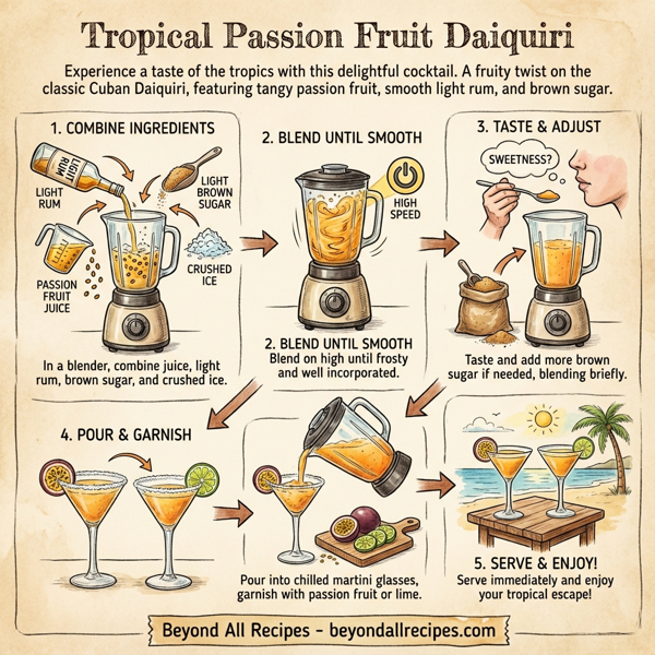 Tropical Passion Fruit Daiquiri instructions