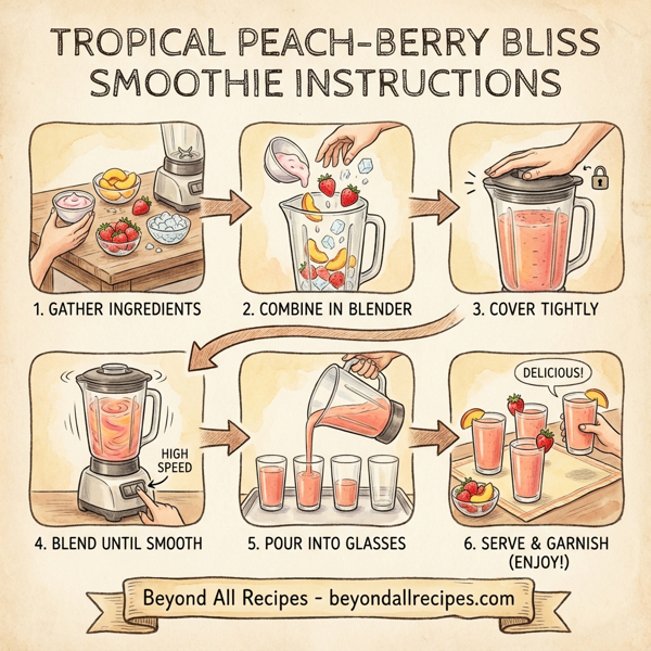 Tropical Peach-Berry Bliss Smoothie instructions