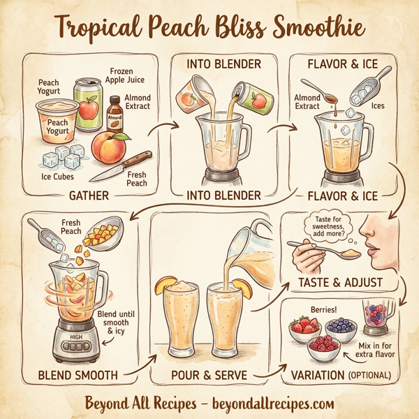 Tropical Peach Bliss Smoothie instructions