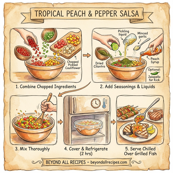 Tropical Peach & Pepper Salsa instructions