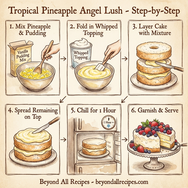 Tropical Pineapple Angel Lush instructions
