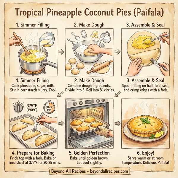 Tropical Pineapple Coconut Pies instructions