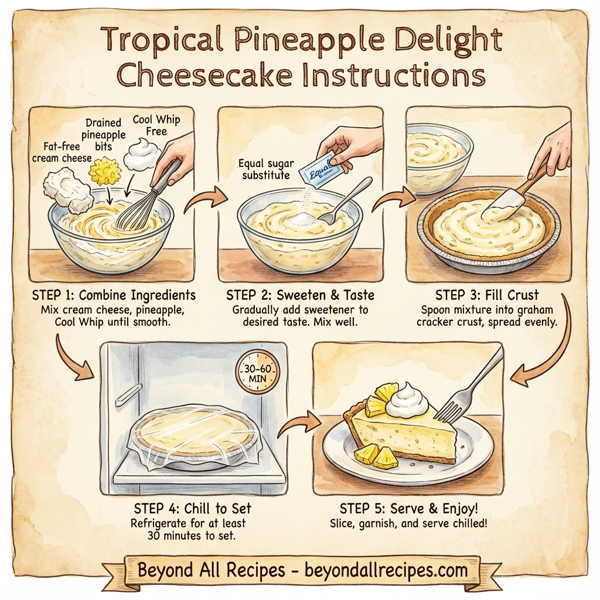 Tropical Pineapple Delight Cheesecake instructions