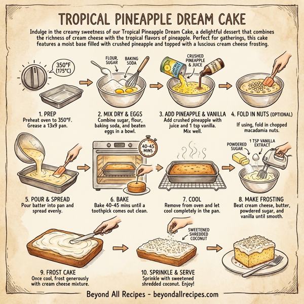 Tropical Pineapple Dream Cake instructions