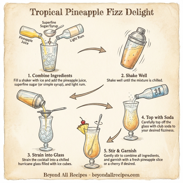 Tropical Pineapple Fizz Delight instructions