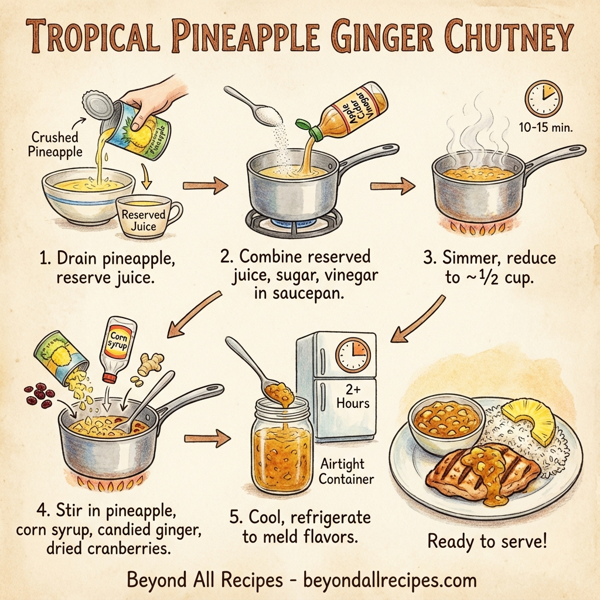 Tropical Pineapple Ginger Chutney instructions