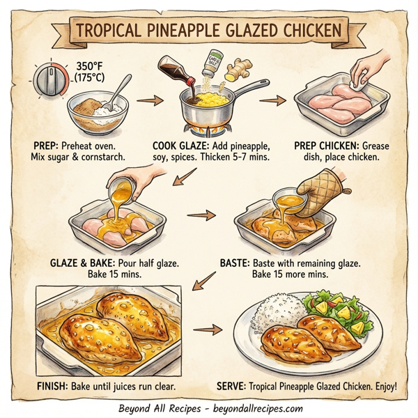 Tropical Pineapple Glazed Chicken instructions