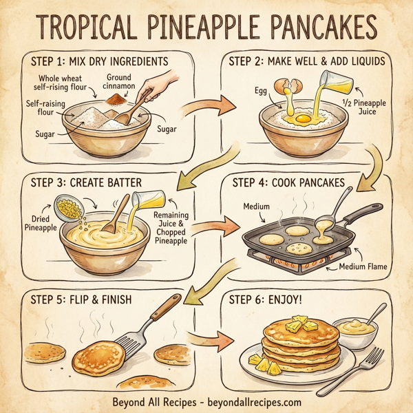 Tropical Pineapple Pancakes instructions