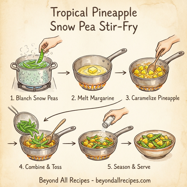 Tropical Pineapple Snow Pea Stir-Fry instructions