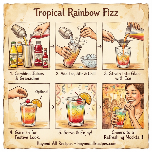 Tropical Rainbow Fizz instructions