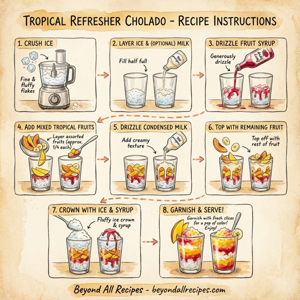 Tropical Refresher Cholado instructions