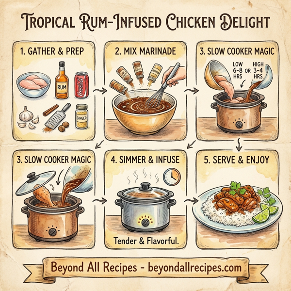 Tropical Rum-Infused Chicken Delight instructions