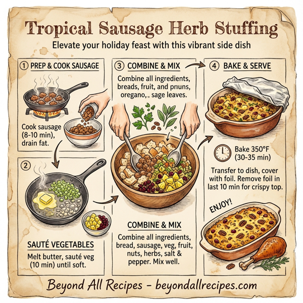 Tropical Sausage Herb Stuffing instructions