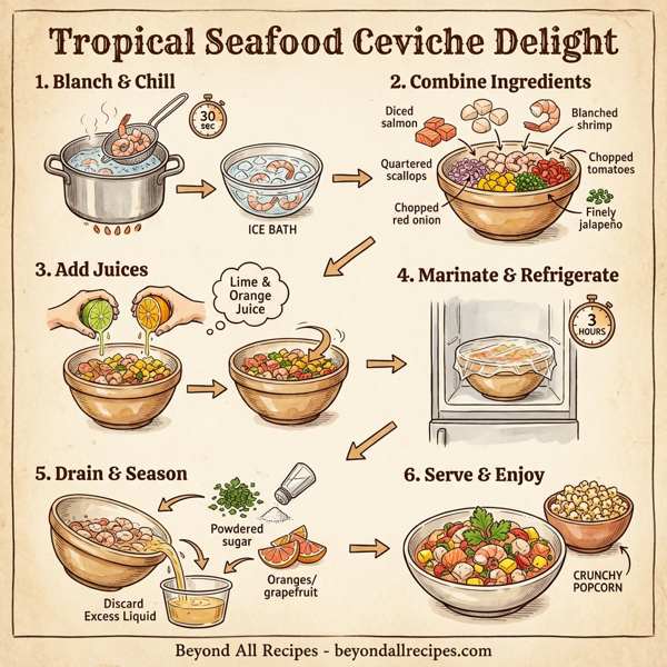 Tropical Seafood Ceviche Delight instructions