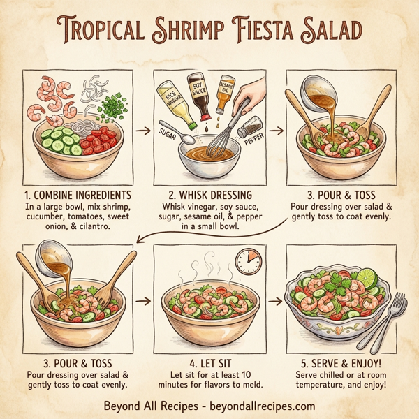 Tropical Shrimp Fiesta Salad instructions