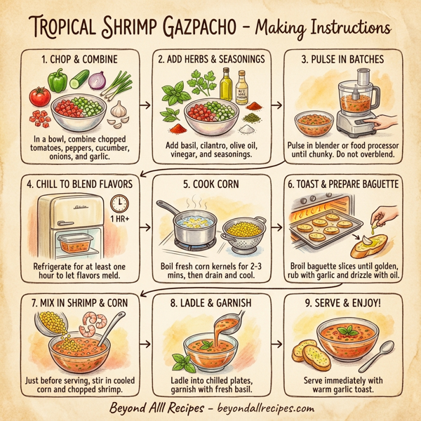 Tropical Shrimp Gazpacho instructions