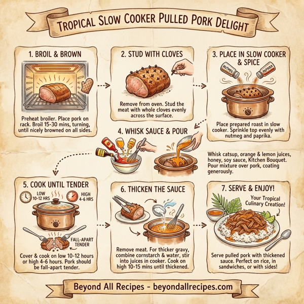 Tropical Slow Cooker Pulled Pork Delight instructions