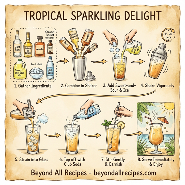 Tropical Sparkling Delight instructions