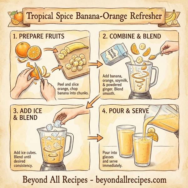 Tropical Spice Banana-Orange Refresher instructions
