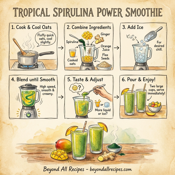 Tropical Spirulina Power Smoothie instructions