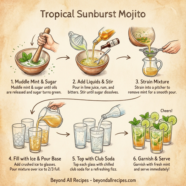Tropical Sunburst Mojito instructions