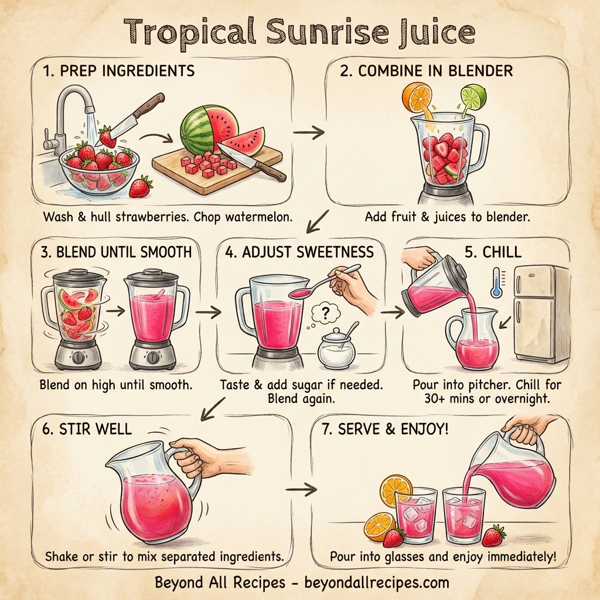 Tropical Sunrise Juice instructions