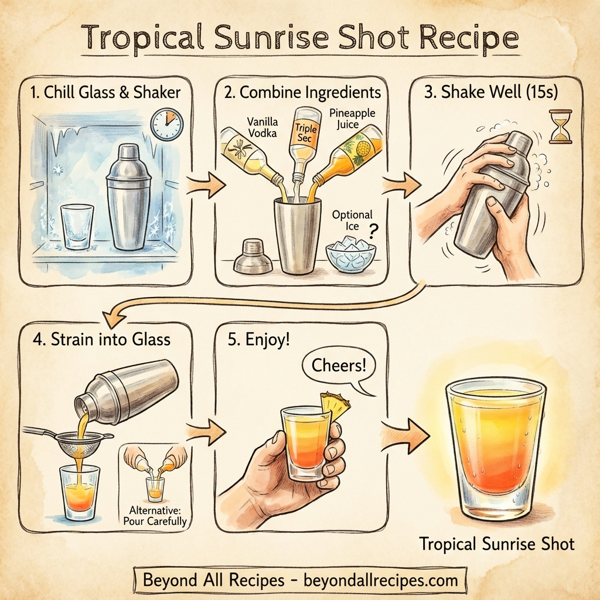 Tropical Sunrise Shot instructions