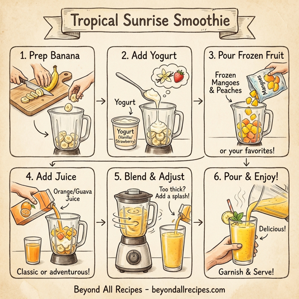 Tropical Sunrise Smoothie instructions