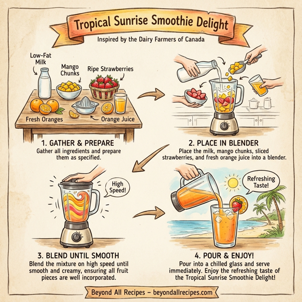 Tropical Sunrise Smoothie Delight instructions
