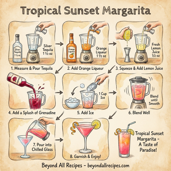 Tropical Sunset Margarita instructions
