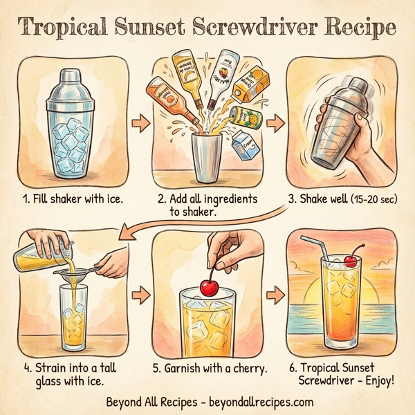 Tropical Sunset Screwdriver instructions