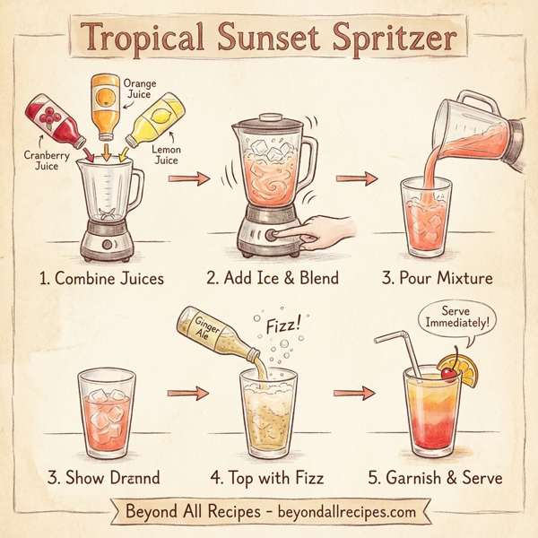 Tropical Sunset Spritzer instructions