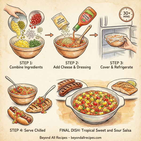 Tropical Sweet and Sour Salsa instructions