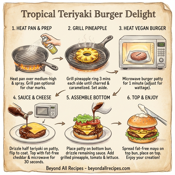 Tropical Teriyaki Burger Delight instructions