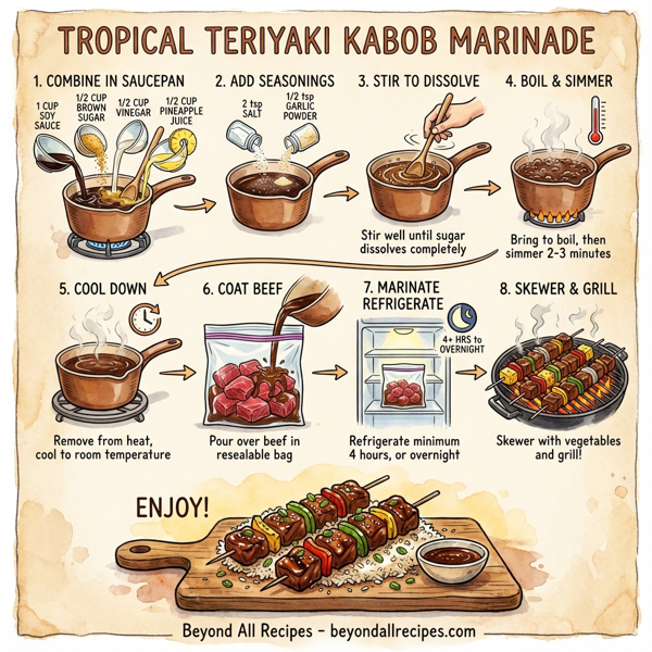 Tropical Teriyaki Kabob Marinade instructions